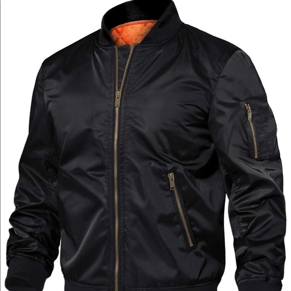 Men's Jackets-Windproof Flight Bomber BRAND NEW - Picture 2 of 3
